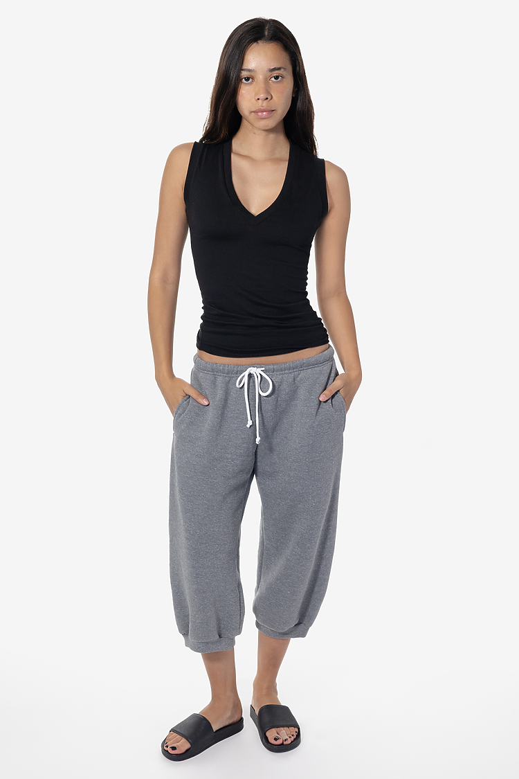 Tri-Blend Fleec Cropped Sweats Athletic Grey